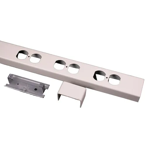 Wiremold 25DTP-B 25DTP Series Steel Tele-Power Pole Cover, TAA Compliant, Ivory