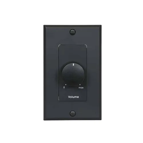 Lowell 25LVC-DB 25W Mono Autoformer Attenuator Volume Control with Rotary Dial, 1-Gang, Black