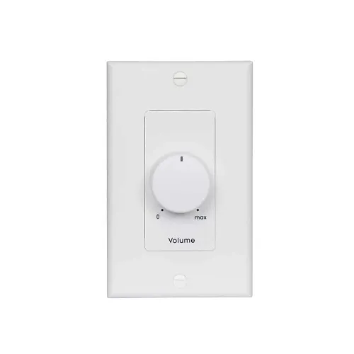 Lowell 25LVC-DW 25W Mono Autoformer Attenuator Volume Control with Rotary Dial, 1-Gang, White