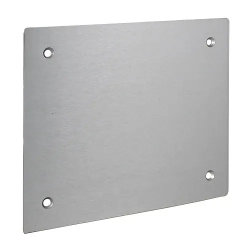 Viking 260624 Blank Aluminum Faceplate for VE-6x7 and VE-6x7-PNL Series, 5.5" x 6.5", Silver