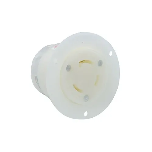 Leviton 2676 Flanged Outlet 30A 250V, White