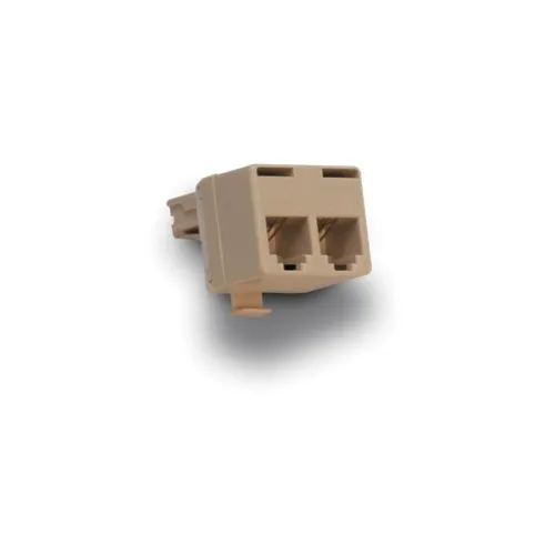 Primex 135-0313 267A4 InLine Modular T Adapter Jack, 2 for 1, 4-Conductor