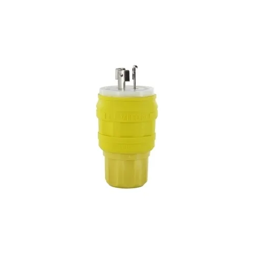 Leviton 26W08-G Wetguard Watertight Locking Plug, Green