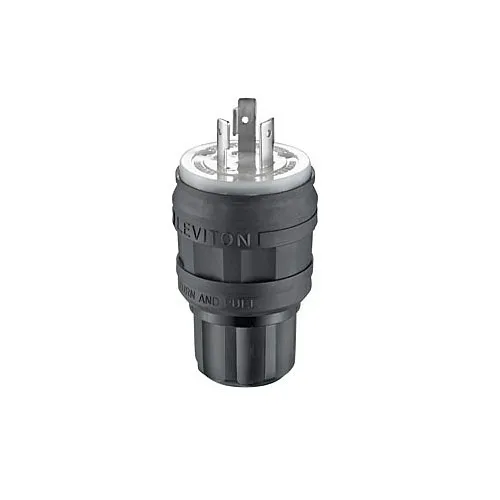 Leviton 26W47-B Connector, EB WGRD Plug LCK 2PO3WI L5-20P, 20A125V