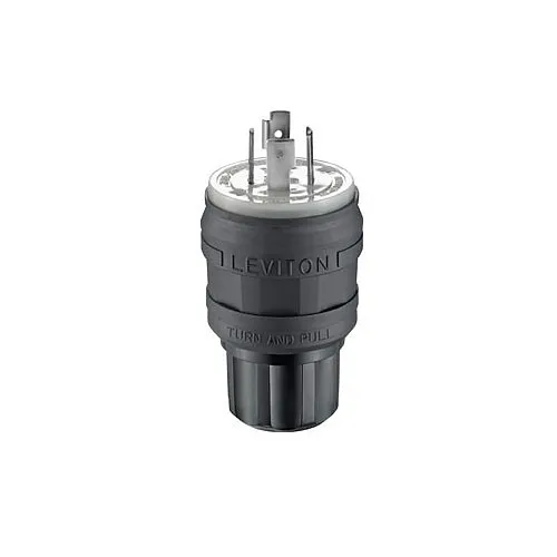 Leviton 26W75-B Connector, EB WGRD Plug LCK 3P4W3PH L15-20P, 20A250V