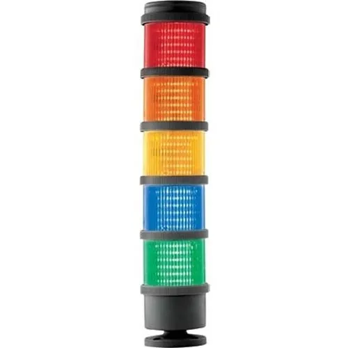 Edwards Signaling 200 Class 70mm Stacklight, SMD Steady LED Module and Light Source Red with Black, 24V AC/DC