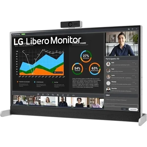 LG Pro 27BQ70QC-S 27" QHD Libero Monitor with Detachable Full HD Webcam