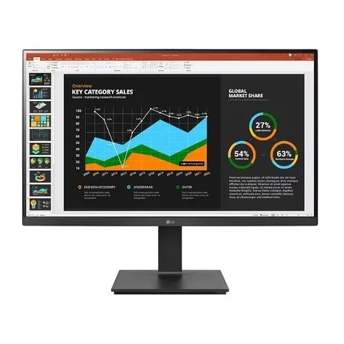 LG Pro 27BQ75QB-B 27" Video Monitor with 2560x1440 Resolution, IPS Technology, USB-C and HDMI 2 Ports