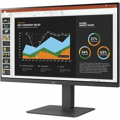 LG Pro 27BR530Y-B 27" IPS FHD Monitor with Built-in Speakers, OnScreen Control and Multiple Ports