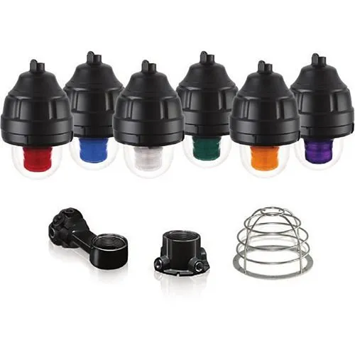 Federal Signal 27XL-024C-MOD 27XL Series Explosion-Proof LED Flashing Warning Light, Modular, 24VDC, Clear