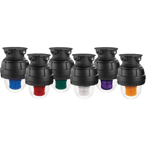 Federal Signal 27XST-024R-4-MOD 27XST Series Explosion-Proof Strobe Light, Modular, In-Rush Limited, 24VDC 4-wire, Red