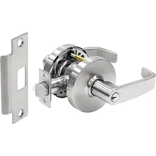 SARGENT 28-10G04 LL 26D SARGENT 28-10G04 LL Lever Lockset, Mechanical, Storeroom or Closet, Cylindrical Lock, Satin Chrome