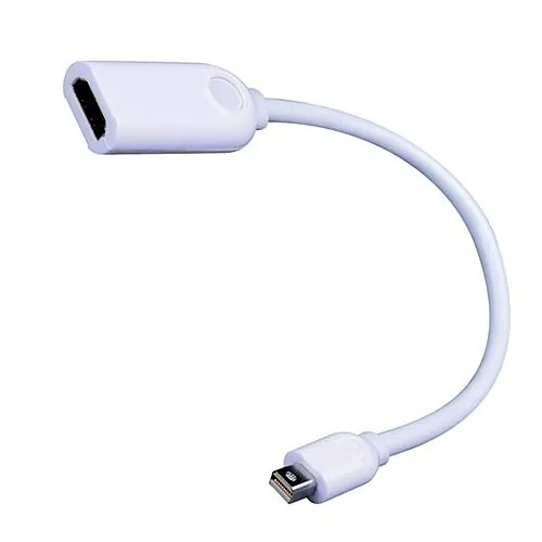 Vanco 280171 HDMI Female to Mini Display Port Male Pigtail Adapter, White