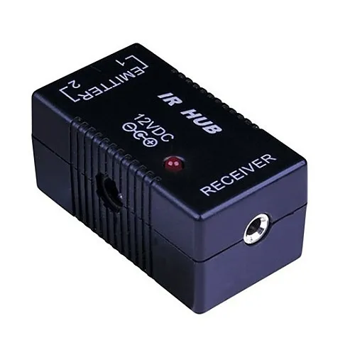 Vanco 280732 One Zone Sources IR Kit, (1)IR Connecting Block, (1)IR Receiver, (2)Single IR Emitters and (1) 12V DC Power Supply