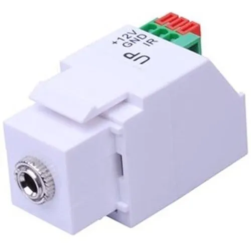 Vanco 280752 IR Keystone Jack, 3.5mm, White