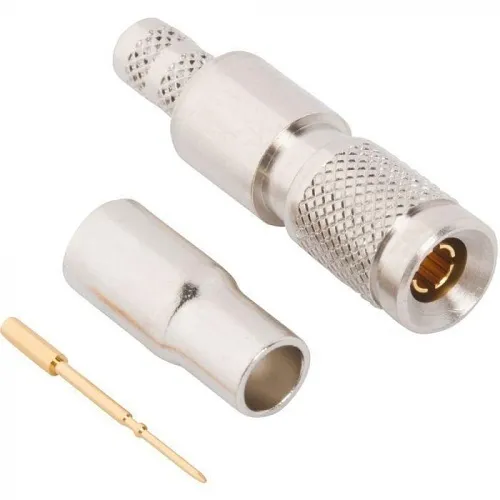 Amphenol RF 282138-75 1.0-2.3 Straight Crimp Plug, Belden 1855A