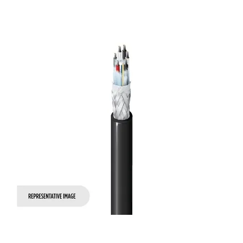 Belden 2824RW 0051000 SMPTE Stadium Cable, 3-Channel, 6 Fiber, 6x18 AWG + 6x24 AWG, CPE Jacket, 1000', Green