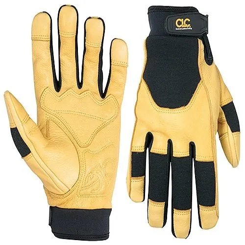 Dottie 285L Top Grain Deerskin with Reinforced Palm Work Gloves, Large
