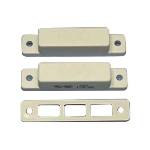 GRI 28AWG-W Surface Mount Magnetic Reed Switch Set, Closed Loop, Wide Gap up to 1-1/2", Concealed Terminals, White