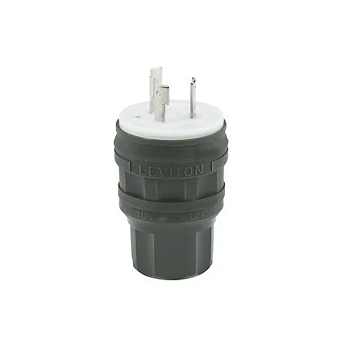 Leviton 28W48-B EB WGRD Plug LCK 2PO3WI L6-30P, 30A 250V, Connectors