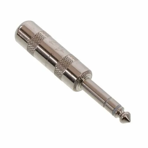 Switchcraft 290 1/4" Stereo 3 Conductor Cable Mount Plug, Nickel Metal Handle