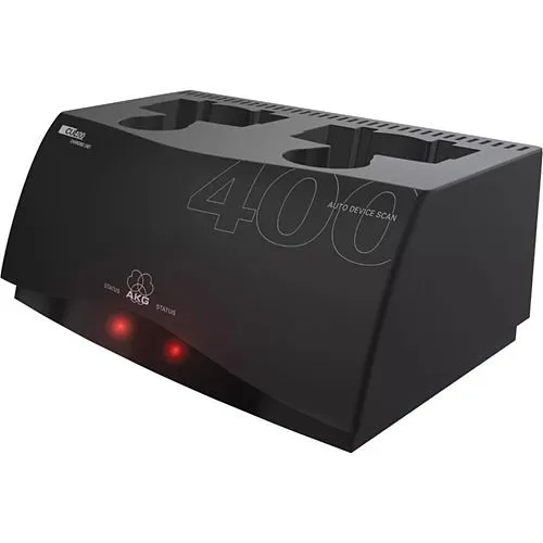 AKG CU 400 2-Slot Charging Unit for WMS450 and WMS470 Transmitters, Black