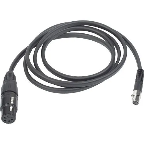 AKG 2955H00470 MK HS XLR 4D Headset Cable for Intercom, Broadcasting, 4-Pin XLR Female, Black