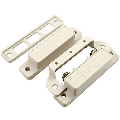 GRI 29A-B W/1K Closed Surface Mount Magnetic Contact, 1" Gap with 1k Resistor, Brown