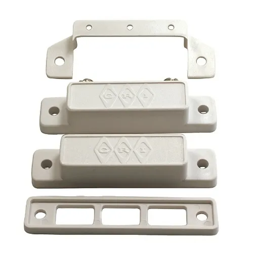 GRI 29CXWG-B Surface Mount Magnetic Reed Switch Set, SPDT, Extra Wide Gap Up to 2", Top Terminals, Covers, Brown