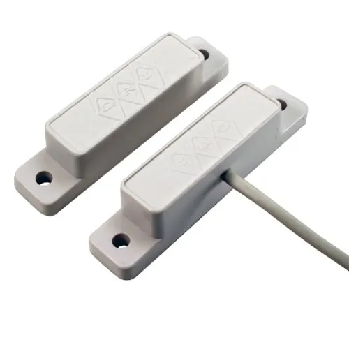 GRI 29PAWG-G 29P Series Standard Surface Mount Magnetic Reed Switch Set, Wide Gap, Pre-Wired 24"Lead, Gray