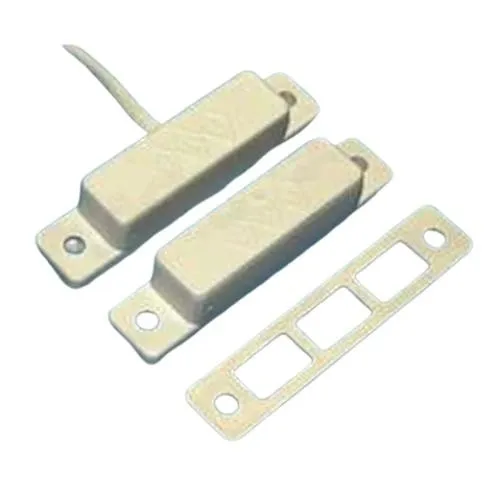 GRI 29PAXWGW Surface Mount Magnetic Reed Switch Set, Closed Loop, Extra Wide Gap Up to 2", Jacketed Cable, White