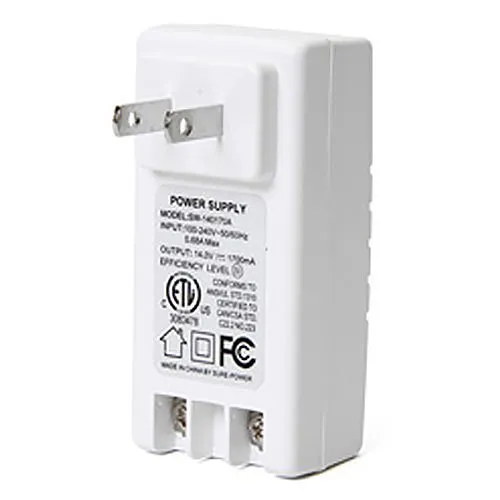 2GIG AC1 Replacement Power Supply, Compatible with GC2/GC3 Panels, 14VDC