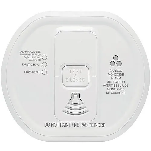 2GIG CO8-345 Wireless Carbon Monoxide Detector - Non-Encrypted, 345 MHz, 85 dB Sounder, 3V Lithium Battery