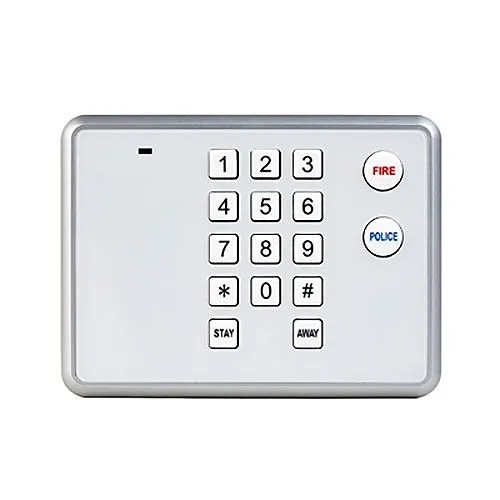 2GIG PAD1-345 Wireless Secondary Keypad, Wall-Mounted, 345 MHz