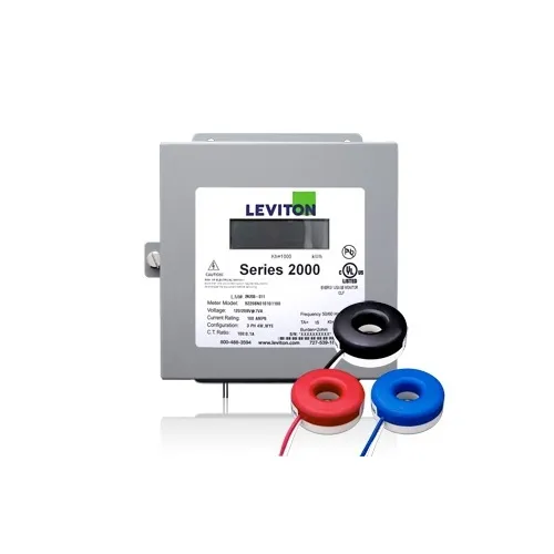 Leviton 2K208-2SW Series 2000 Indoor Kit with 3 Solid Core CTs, 208V, 3P4W, 200A