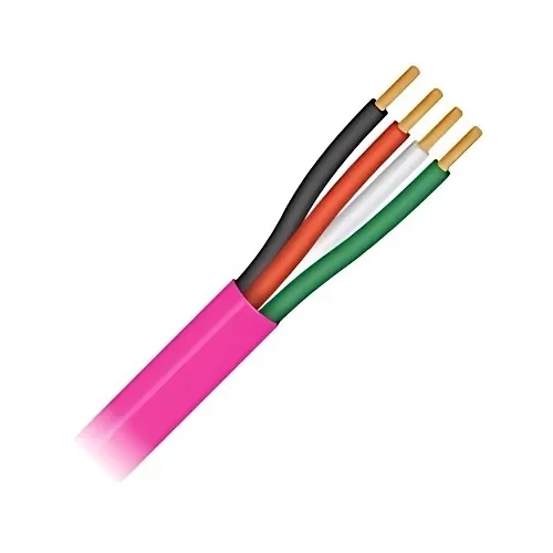 Paige 2U1604KR1 16AWG 4-Conductor Stranded Cable, Plenum Rated, 1000' Reel, Pink