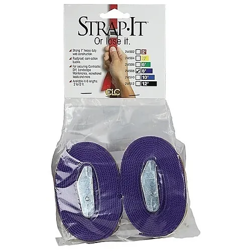 Dottie 2WS08 8ft Nylon Tie Down Strap (Purple)