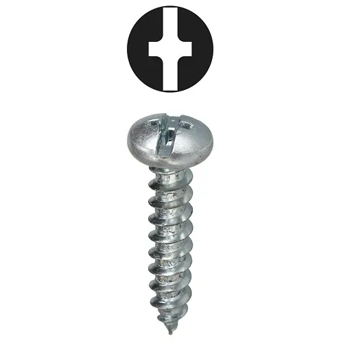 Dottie 2WST1034 Screw, #10 3/4" Phillips Slotted Pan Head Sheet Metal Screw, Tuff Pack