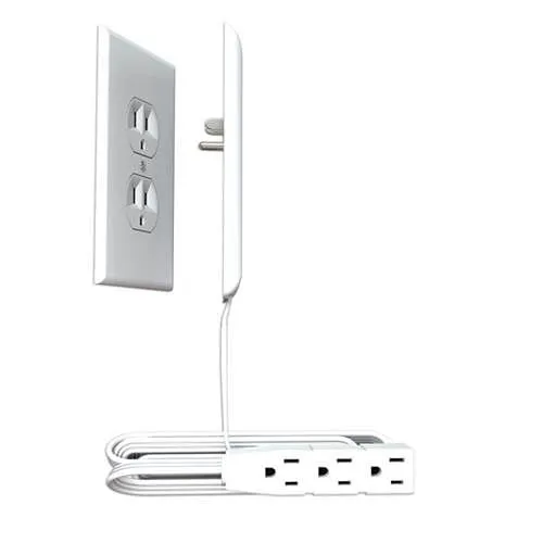 CP Technologies 3-M-STD-W-CN Duplex Outlet, Ultra-Thin Electrical Outlet ', Standard