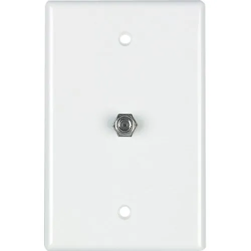 DataComm 30-2012 Coax Wall Plate, Standard Size, White