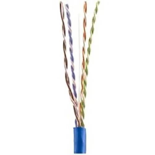 Proterial Cable 30025-8-BL3 Plus CAT6 Plenum Cable, 23/4 Solid BC, UTP CMP, CSA, FT6 Network Cable, 1000' (304.8m) Reel, Blue