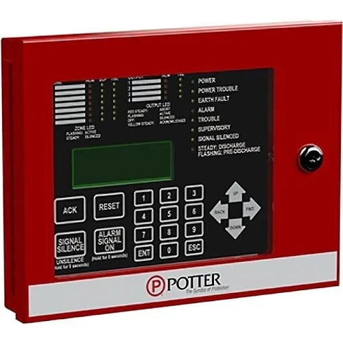 Potter RA-4410G3 LCD Remote Annunciator for PFC-4410G3 Series