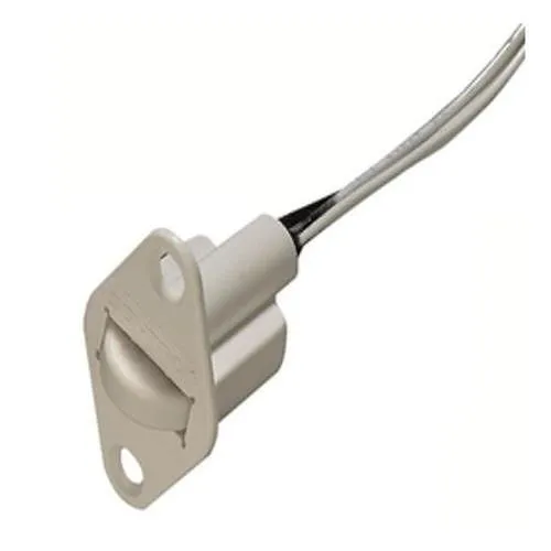 Edwards Signaling 3008 Series Recessed "Shorty" Roller Plunger, UL listed, normally open, includes spacer/mounting screws white #22 1'wire lead, flanges for positive retention.