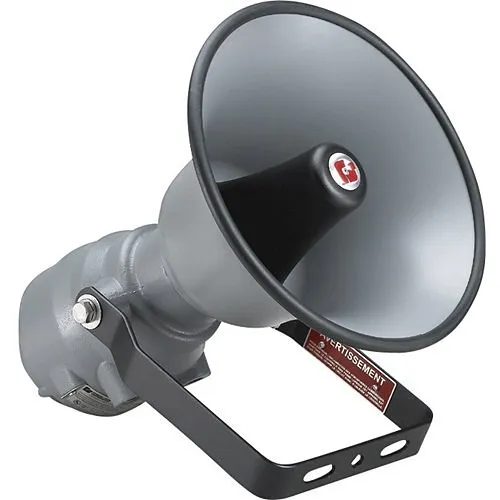 Federal Signal 300X-024 300X Series SelecTone Indoor / Outdoor Speaker, 24V AC/DC, Gain Control, Gray