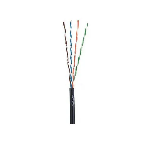 Proterial Cable 30145-8-BK3 CAT5e Direct Burial, 24/4 Solid BC, Single Jacket, UTP, CMP, 1000' (304.8m), Reel, Black