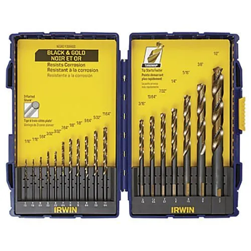 IRWIN 3018024SM 18-Piece Turbomax Proset Drill Bit Set