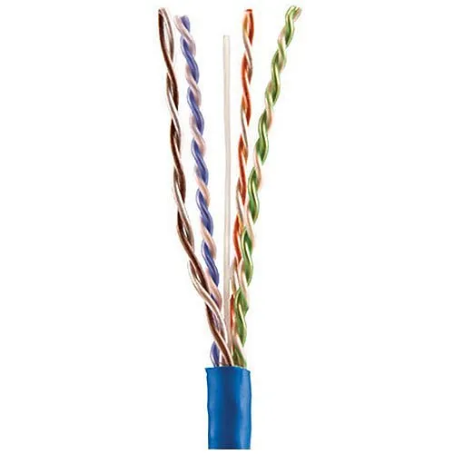 Proterial Cable 30212-8-BL2 CAT6 Premium Riser Cable, 23/4 Solid BC, Indoor Enhanced UTP, CMR, FT4, 1000 (304.8m) Reelex, Blue