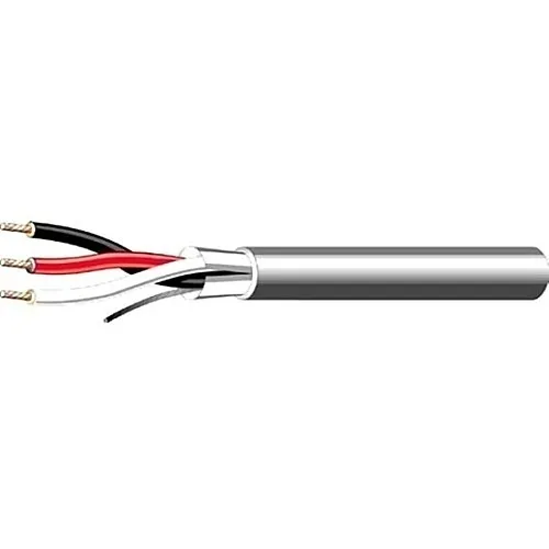West Penn 302GY0500 Non Plenum Audio Cable, 500' Gray 3C 20G Shielded Jacket, Stranded PVC Construction