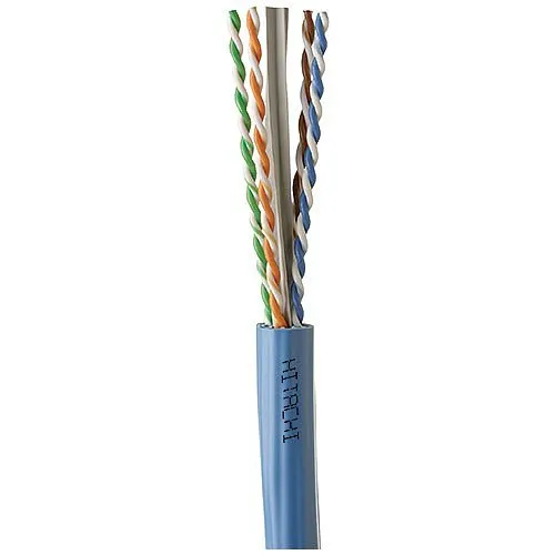 Proterial Cable 30303-8-BL3 CAT6A Supra 10G-XE Enhanced Indoor Plenum Cable, 23/4 Solid BC, Unshielded, UTP, CMP, 1000' (304.8m), Reel, Blue