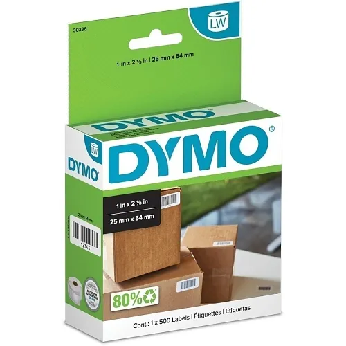 DYMO 30336 Label Maker, 1x2-1/8" Multi-Purpose Labels, 500 Count